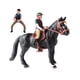 thumbnail image 5 of Figura de acción caballo perfecl estatua vida silvestre con silla de montar juguete educativo Negro completo, 5 of 8