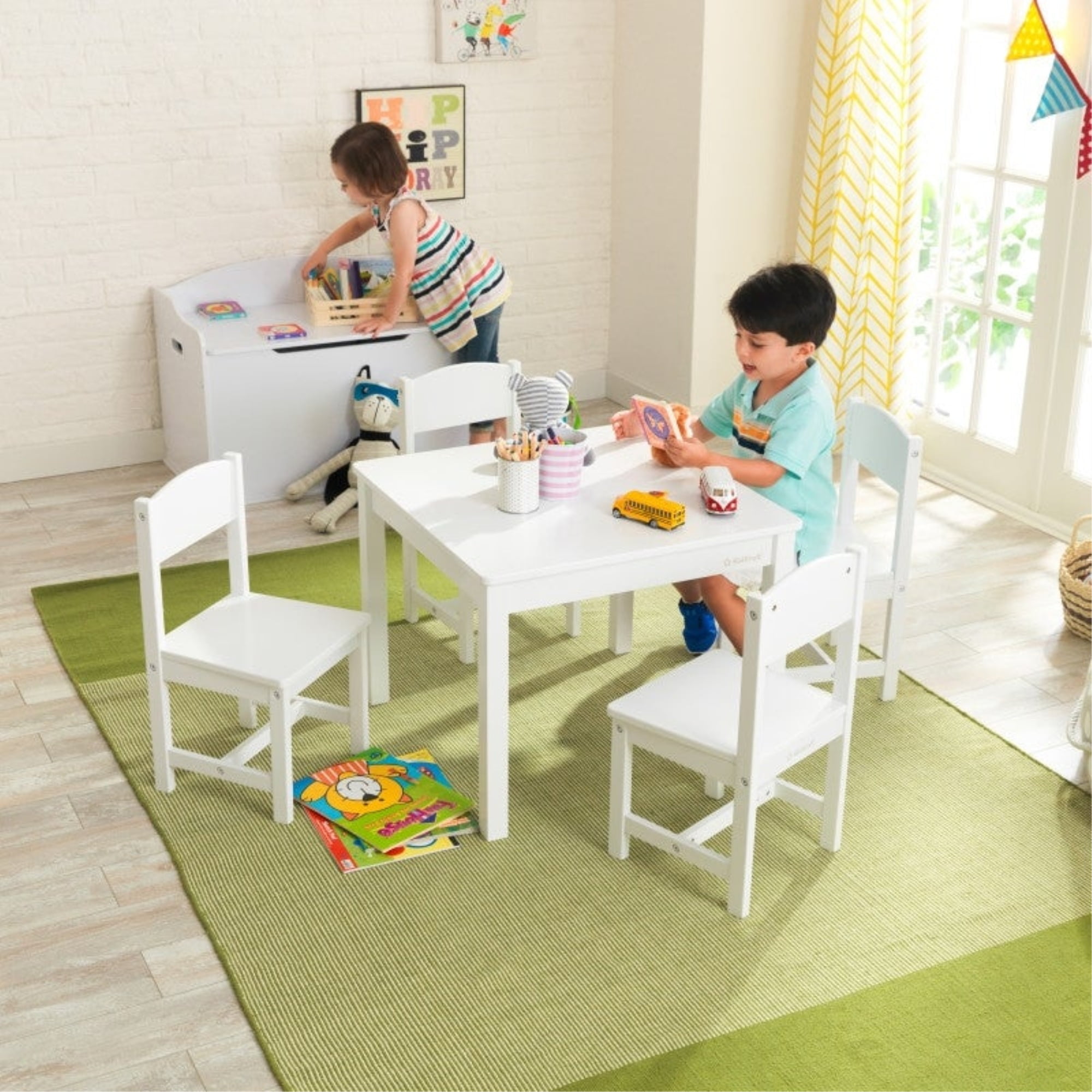 Kidkraft table and chairs espresso sales