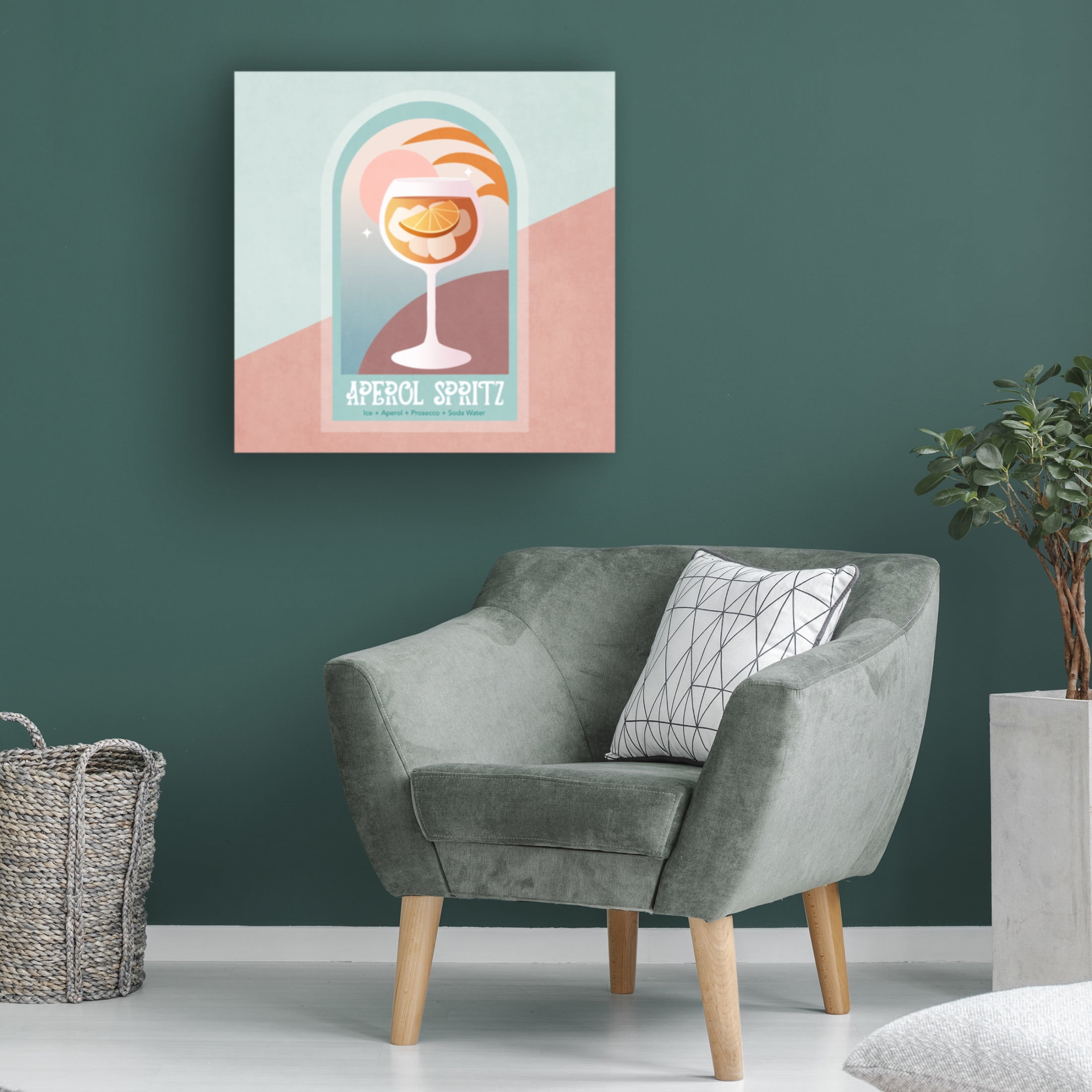 Trademark Fine Art Emel Tunaboylu Kokteyl Aperol Spritz Canvas Wall Art