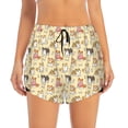 thumbnail image 2 of Salouo Cartoon Shiba Inu Dog Print Women's 2 in 1 Running Shorts Double-Layer Shorts Athletic Workout Gym Yoga Shorts Running Shorts for Women-Large, 2 of 7