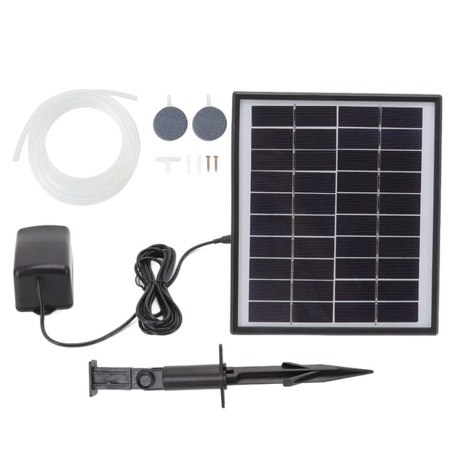 Accesorios para peceras, bomba de oxígeno solar Bomba de oxígeno para acuario solar de 10 V Bomba de aire con energía solar optimizada para la excelencia