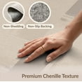 thumbnail image 6 of ODIKA 8'x10' Washable Area Rug Non-Shedding, Easy Care, Beige Solid Minimalist Asymmetric Farmhouse Geometric Motif Neutral for King Size Bedroom Under Bed, Master Suite, 6 of 7