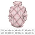 thumbnail image 2 of Pink Plaid Pattern Fabric Design_1 Men's Women Vintage 3D Hooded Sweatshirt - All-Season Loose Fit Streetwear, 2 of 6