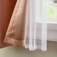 thumbnail image 4 of TOWN & COUNTRY LUXE Oslo Double Layer Indoor Curtains, Room Darkening and Sheer, Grommet Top, Energy Efficient, 2-Pack Set, 52"x96", Clay, 4 of 12