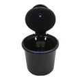 thumbnail image 3 of Unique Bargains Light Car Cylinder Smoke Ashtray  Cup Storage Holder Organizer Black 3.4" x 3.9", 3 of 4