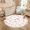 Color 1, variant on Washable Non Slip 4ft Round Rug, Seamless Pastel Floral Daisies Tulips Lavender Light Blue Circle Area Rugs with Tassels Carpet for Nursery Bedroom Living Room Playroom Tent Rug