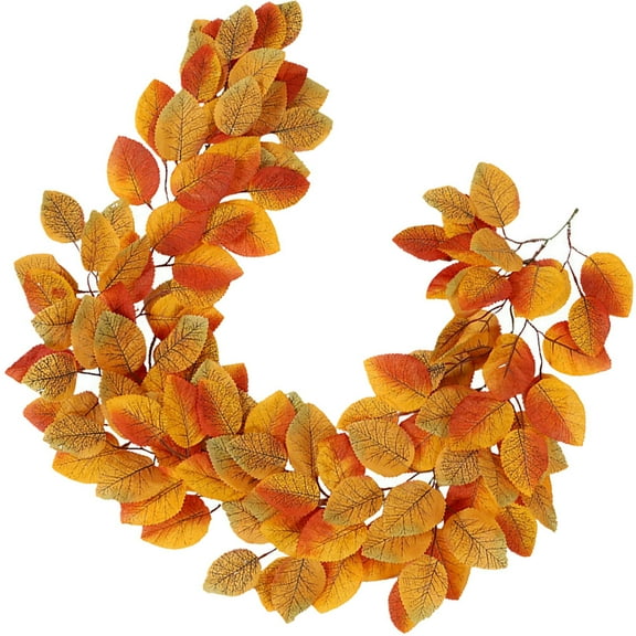 Simulation Magnolia Leaf Fall Garland for Mantle Wedding Decorations Flower