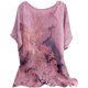 thumbnail image 1 of Gibobby Camisa&nbsp;Vaquera Verano Mujer Manga Corta Cuello Redondo Floral Impreso Top Suelto Camisetas Casual Túnica Camiseta Blusa（Rosa， XXL), 1 of 4