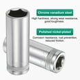 thumbnail image 5 of Uxcell 6 Points Deep Socket 1/2" Drive 20mm Nickel Plating Flip Sleeve 3.1" Long, 5 of 7
