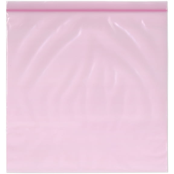 Plymor 12" x 12" (Pack of 100), 4 Mil Heavy Duty Anti-Static Zipper Reclosable Plastic Bags