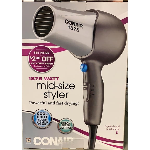 Conair 1875 Watt Mid-Size Styler Hair Dryer