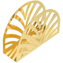 Stainless Steel Napkin Holder for Storage Golden Color Stable Base