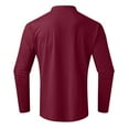 thumbnail image 4 of Cyglowse Men's Lightweight Long Sleeve Shirts Mock Turtleneck Thermal Undershirt Breathable Soft Stretchy Casual Tops Wine M, 4 of 7