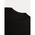 thumbnail image 3 of Women's and Girls' Valentine's Day Love Heart Graphic T-Shirt - Casual Black Tee with Colorful Swirls, Short Sleeve, Round Neck for Spring & Summer, Valentine's Day Outfit, 3 of 6
