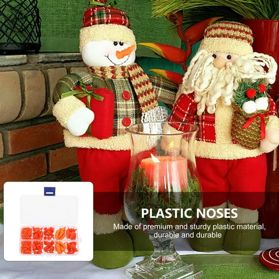 Supvox 160pcs Christmas Snowman Nose Craft Set Mini Carrots for DIY Snowman Ornaments and Decorations