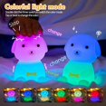 thumbnail image 2 of Luz de noche para perros cachorros para niños, LED que cambia de color, linda lámpara de noche de silicona recargable para guardería, lámpara para perros, mesita de noche, dormitorio, lámpara de anim, 2 of 5