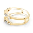 thumbnail image 3 of Baguette Cut White Natural Diamond Enhancer Ring Guard In 14K Solid Yellow Gold (0.5 Ct), 3 of 7