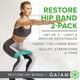 thumbnail image 4 of Bandas de Resistencia Gaiam Restore círculos elásticas para glúteos Mujeres y Hombres con Resistenci, 4 of 4