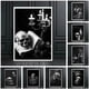 thumbnail image 2 of Dark Academia Art Skull Poster Prints para sala de estar, decoración del hogar, gótico Horror, blanco y negro, Cranium Canvas Painting Wall Art, 2 of 4