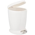 thumbnail image 1 of SimpleHuman CW1318 Bin de pedal redondo 6L, Pe Small Bin para la oficina del dormitorio del baño, pedal de acero fuerte, cubo interno, plástico blanco simplehuman Decoración Hogar, 1 of 2