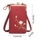 thumbnail image 3 of Bolso bandolera de piel para mujer con bolsillo para teléfono, tamaño pequeño (18 x 11 x 5 cm), múltiples ranuras para tarjetas y compartimentos con cremallera para una organización segura,, 3 of 9