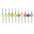 thumbnail image 5 of 10Pcs Carbide Micro Drill Bits Mini Circuit Board Fine Drilling Accessories 0.6-1.5mm, 5 of 5