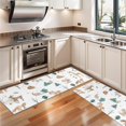 thumbnail image 3 of Kitchen Rugs Sets Of 2,White Christmas Forest Animal Pattern Anti Fatigue Kitchen Mat Rugs Non Slip Washable,Decorative Kitchen Floor Mats for Kitchen,Sink,Laundry,17"X47", 3 of 5