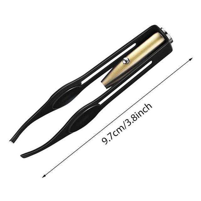 Pinzas iluminadas para depilación, 4 piezas Pinzas LED Pinzas con luz LED para maquillaje Pinzas LED fieles a su promesa