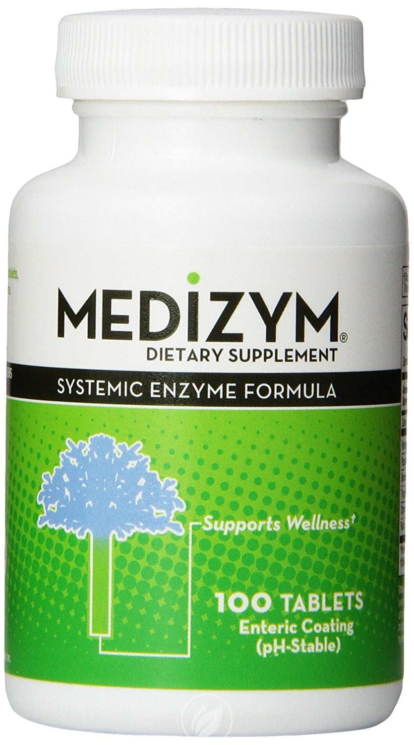 (4 Pack) Naturally Vitamins Medizym Systemic Enzyme Formula 100 Tablet