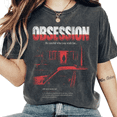 thumbnail image 4 of Obsession 2026 Gothic Horror Graphic Shirt, Frowning Nikki Movie T-Shirt, Vintage Psychological Thriller Tee, Retro Halloween Film Fan Gift, 4 of 6