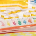 thumbnail image 6 of Deluxe Acrylic Mahjong Starter Kit, Cirquejong Style, 160 Tiles with Racks, Mat & Vegan Leather Case, 6 of 7