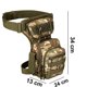 thumbnail image 5 of Cruz táctica militar impermeable del bolso de la bolsa de la pierna del descenso sobre el aparejo de la pierna hacia fuera, 5 of 5