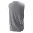 thumbnail image 5 of MIXUE Womens Summer Tops Solid Color V Neck Hollow Out Sleeveless Tank Fashion Tshirts Outwear,Gray,XL, 5 of 5