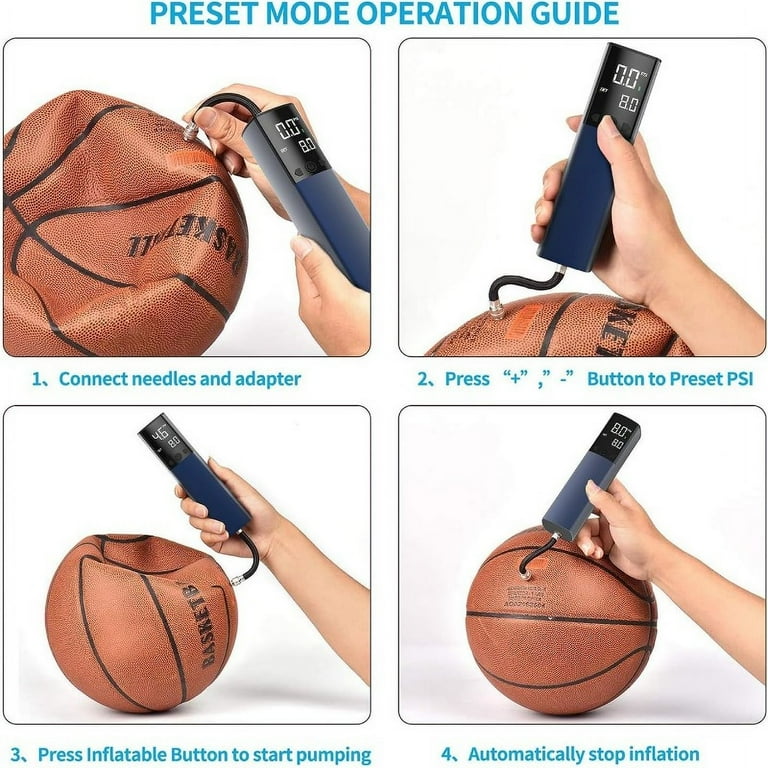 Electric Ball Pump, Smart Air Pump Portable Fast Ball Inflation
