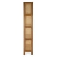 thumbnail image 4 of Beaumont Lane Modern Cane And Wood 4-Tier Etagere Bookcase in Brown, 4 of 6