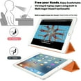 thumbnail image 4 of iPad Air 1 Air 2 9.7 inch 5 6 [ 5th 6th Air 1st 2nd ] A1474 A1475 A1476 MD785LL/A MD788LL/A MD786LL/A MD789LL/A TriFold Hard Smart PC Translucent Back Cover - Orange, 4 of 6