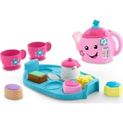 Fisher-Price Laugh & Learn Sweet Manners Tea Set Interactive Toddler Pretend Play, 11 Pieces