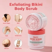 Mooyam Bikini Area Exfoliating Body Scrub, Skin Moisturizing, Smoothing, Even Skin Tone Brightening Body Scrub for Bikini Underarm Area 7.05oz
