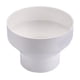 thumbnail image 1 of Tubo reductor de plástico ABS de 1 pieza para tubo cónico de ventilador de cocina de 150 mm en tubo de 100 mm (blanco), 1 of 6