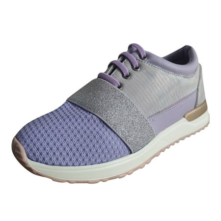 

A0624 sneakers for Women Summer Women Ladies Wedge Sneakers Casual Shoes Glitter Lace Up Walking Shoes Mesh