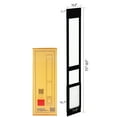 thumbnail image 2 of Elevon 1-Piece Aluminum Frame Pet Door, with Lockable Magnetic Latch Plate, Adjusted Height 75" to 83", Easy to Install, Sliding Glass Patio Door for Dogs and Cats, Black, Medium Size, 2 of 9