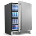 thumbnail image 4 of Coolski 1 Door 5.3 Cu Ft 180 Cans Outdoor Beverage Refrigerator, Stainless Steel, 4 of 9