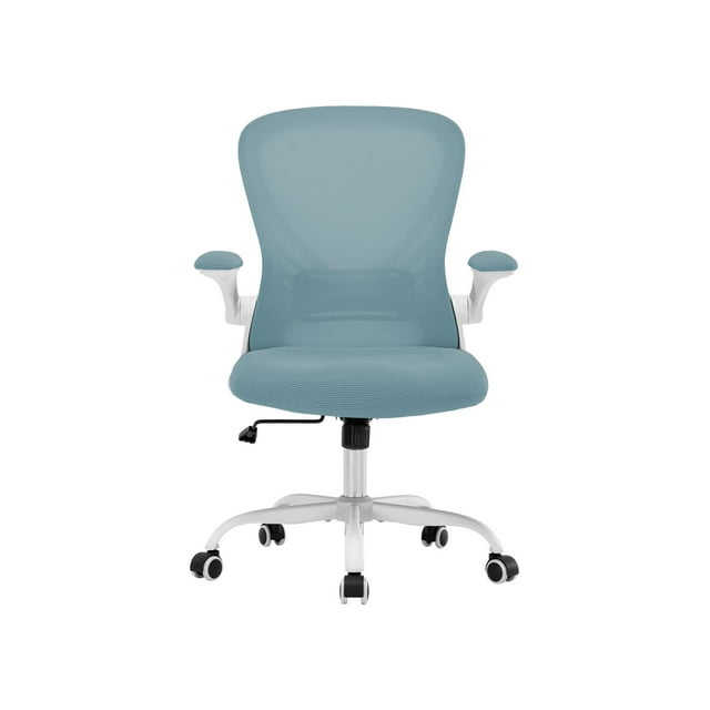 Silla de Oficina Bluelander, Silla Ergonómica, Altura Ajustable Reclinable 90°, Soporte Lumbar, Descansabrazos, Azul