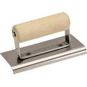 Marshalltown CE505S Hand Edger, 6 in L Blade, 3-1/2 in W Blade, Stainless Steel Blade, 1/2 in Lip, 3/8 in Lip Radius