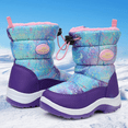 thumbnail image 7 of Apakowa Kids Boys Girls Snow Boots Side Zipper Water Resistant Warm Winter Boots (Toddler/Little Kid), 7 of 7