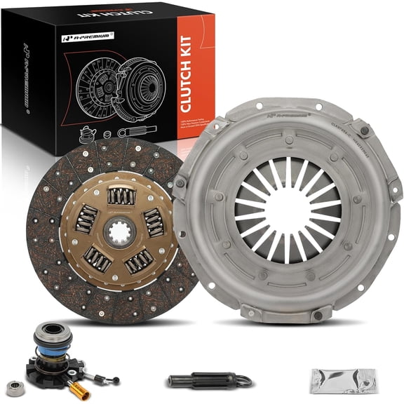 A-Premium Transmission Clutch Kit with Clutch Slave Cylinder Compatible with Ford F-150 F150 1988-1994, F-250 F250 1988-1994, F-350 F350, E-150 Econoline/E-250 Econoline/E-350 Econoline, Bronco, 4.9L