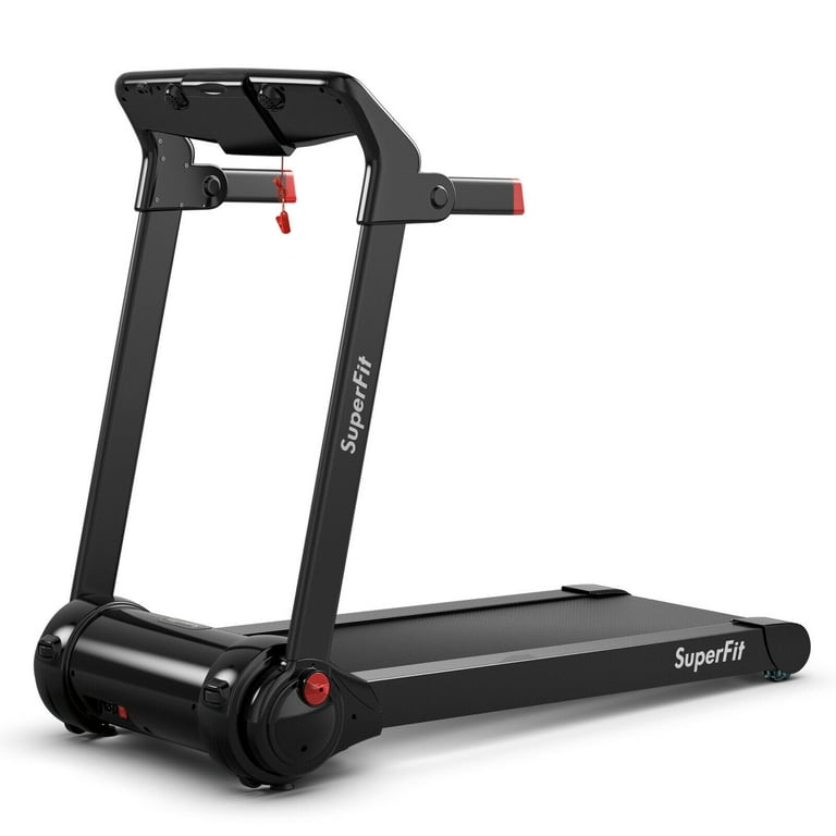 SuperFit 3HP Foldable Portable Compact Home Electric Treadmill Running Machine w Speaker in Red Walmart