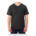 thumbnail image 3 of Playera Fruit of the Loom Para hombre cuello v, algodón sustentable, negro, talla M, 3 of 4