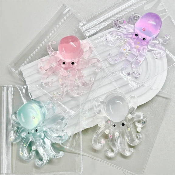 TOYOUME Octopus Squishy Stress Toy, 1PC, Random Color, Blue