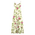 thumbnail image 4 of Ovzne Robes Grande Taille pour Femmes Rondes Robe d'Été Robes pour Femmes Imprimé Sans Manches Col Rond Robe Décontractée Robes Grande Taille Imprimé Liquidation, 4 of 5